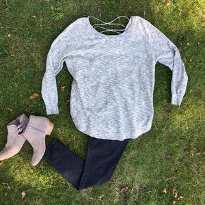 Beautiful Cross Back Sweater